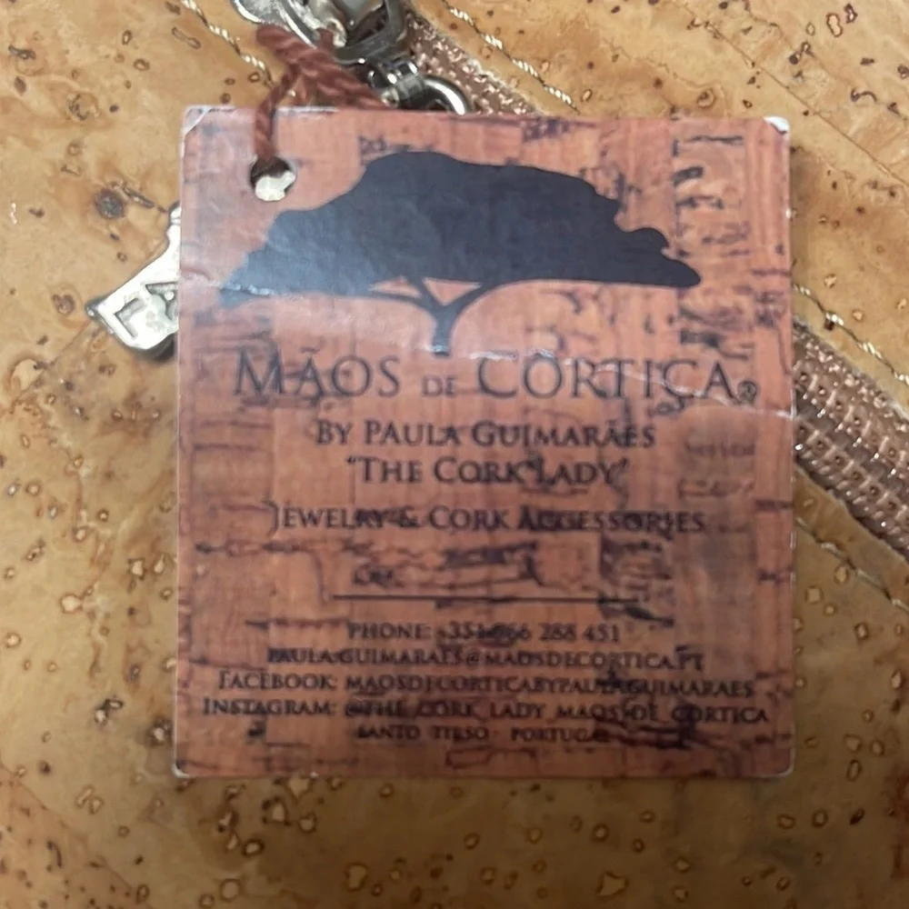 Maos de Cortica wristlet by Paula Guimaraes “The Cork Lady”